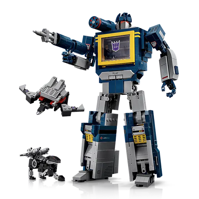 Transformers: Soundwave visione del set lego costruito in versione robot