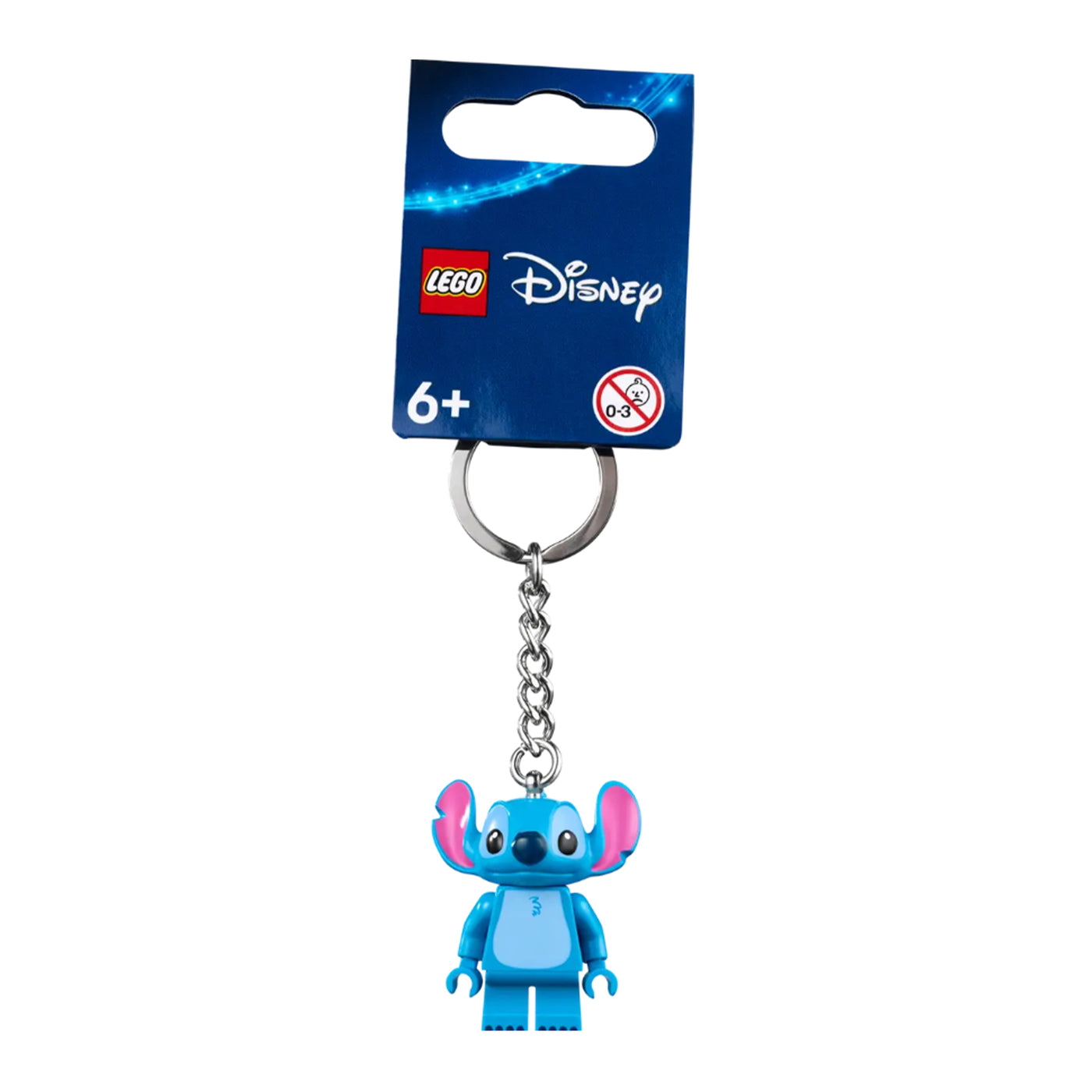 Portachiavi di Stitch visione frontale con confezionamento
