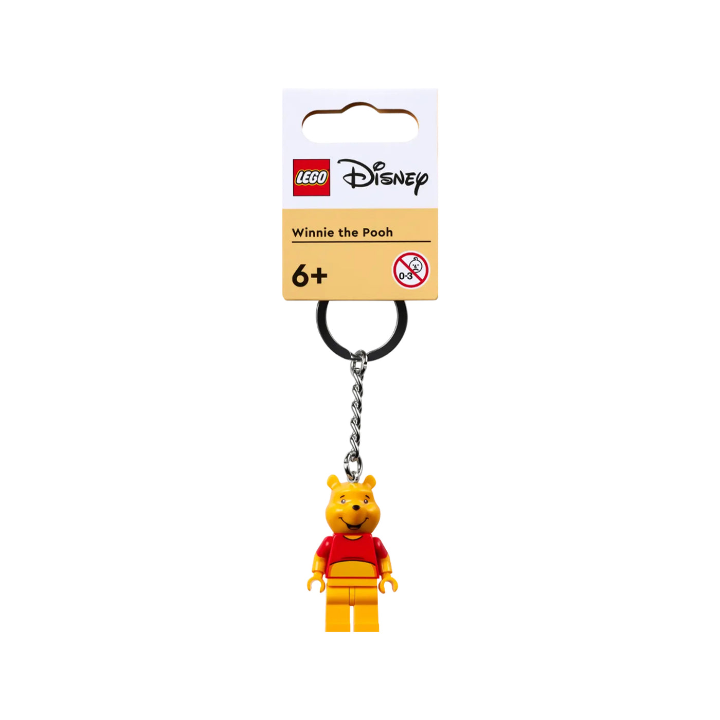 Portachiavi di Winnie the Pooh visione frontale con confezione