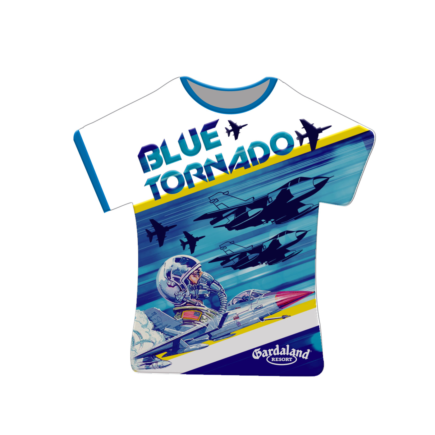 Magnete T-Shirt Blue Tornado