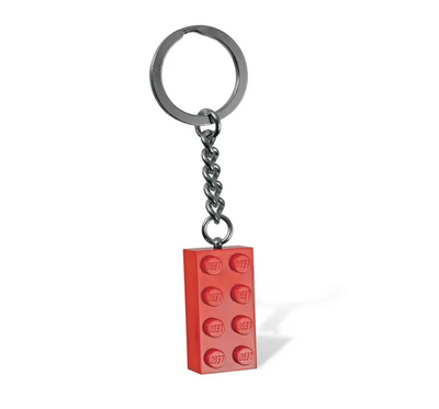 Mattoncino portachiavi rosso LEGO®