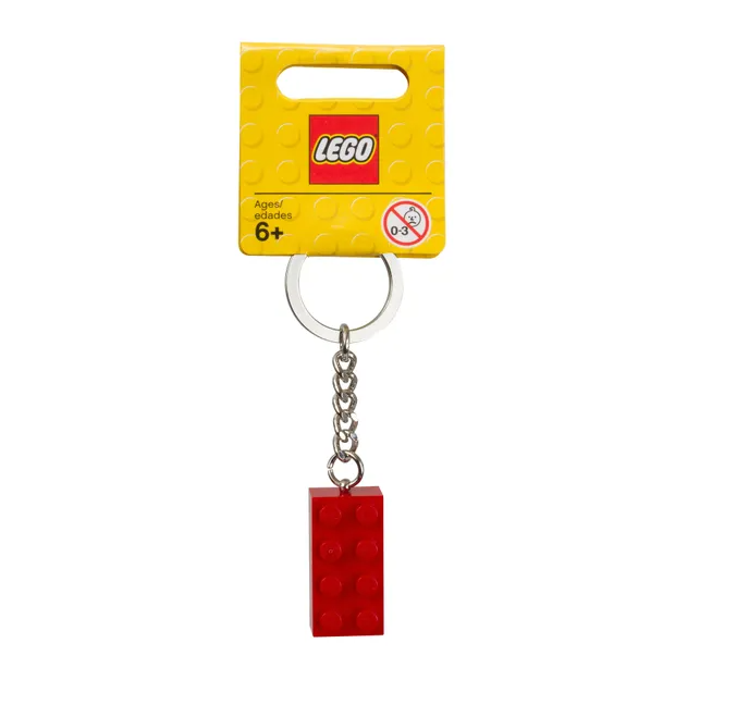 Mattoncino portachiavi rosso LEGO®